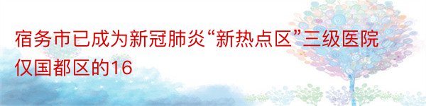 宿务市已成为新冠肺炎“新热点区”三级医院仅国都区的16